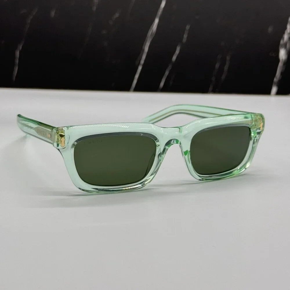 NEW GUCCI SUNGLASSES GG1524S 004 GREEN UNISEX EYEWEAR